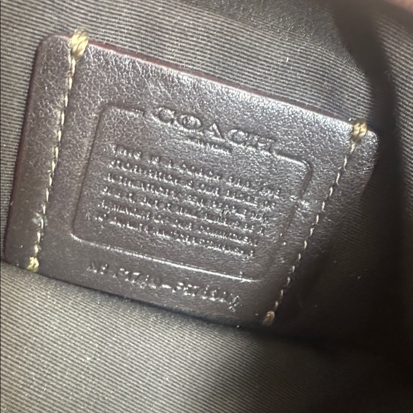 Coach Brown and Tan Crossbody Logo Small Bag - Picture 4 of 5